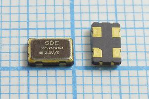 Кварцевый генератор 75 МГц - 75000 SMD05032C4 T/CM 3,3В SOC5