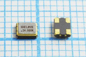 Кварцевый генератор 24 МГц - 24000 SMD03225C4 CM 1,8В SOC3 SDE Кварцевый генератор 24 МГц - 24000 SMD03225C4 CM 1,8В SOC3 SDE