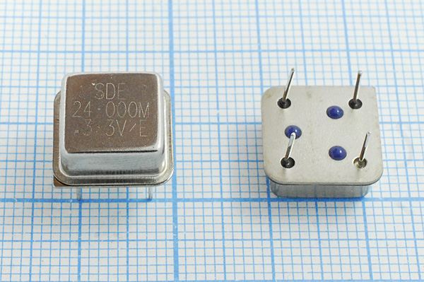 Кварцевый генератор 24 МГц - 24000 HALF T/CM 3,3В OSC8 SDE