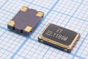 Кварцевый генератор 22,1184 МГц - 22118,4 SMD07050C4 T/CM 3,3В FXO-SM7 FT
