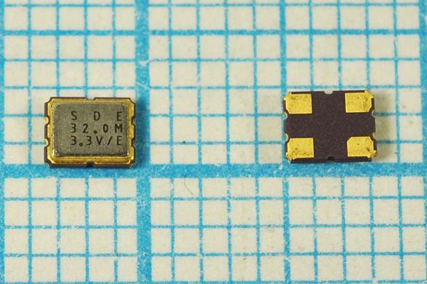 Кварцевый генератор 32 МГц - 32000 SMD03225C4 T/CM 3,3В SOC3 SDE
