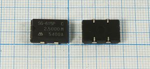 Кварцевый генератор 2,5 МГц - 2500 SMD14098P4 T/CM 5В SG-615P-C Кварцевый генератор 2,5 МГц - 2500 SMD14098P4 T/CM 5В SG-615P-C