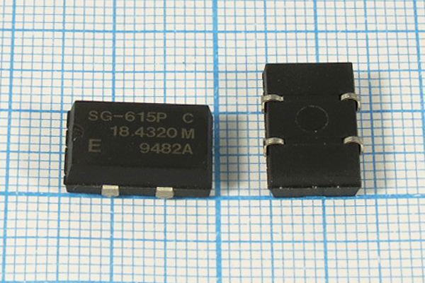 Кварцевый генератор 18,432 МГц - 18432 SMD14098P4 T/CM 5В SG-615P-C