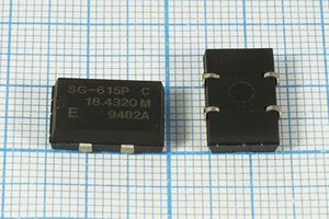 Кварцевый генератор 18,432 МГц - 18432 SMD14098P4 T/CM 5В SG-615P-C Кварцевый генератор 18,432 МГц - 18432 SMD14098P4 T/CM 5В SG-615P-C