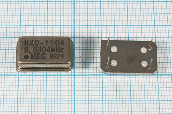 Кварцевый генератор 9,8304 МГц - 9830,4 FULL TTL 5В HXO-1104 MEC