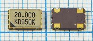 Кварцевый генератор 20 МГц - 20000 SMD07050C4 T/CM 5В MIN85A-T KDK
