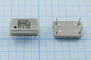Кварцевый генератор 66,666 МГц - 66666 FULL TTL 5В CO1100 RALTRON