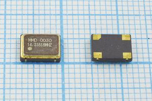 Кварцевый генератор 14,31818 МГц - 14318,18 SMD07050C4 T/CM 5В MIH5 MPC (MMD0030