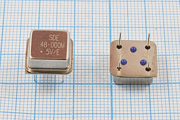 Кварцевый генератор 48 МГц - 48000 HALF T/CM 5В OSC8 SDE
