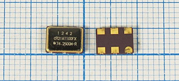 Кварцевый генератор 74,25 МГц - 74250 VCXO SMD07050C6 CM 3,3В CR21AT100FX