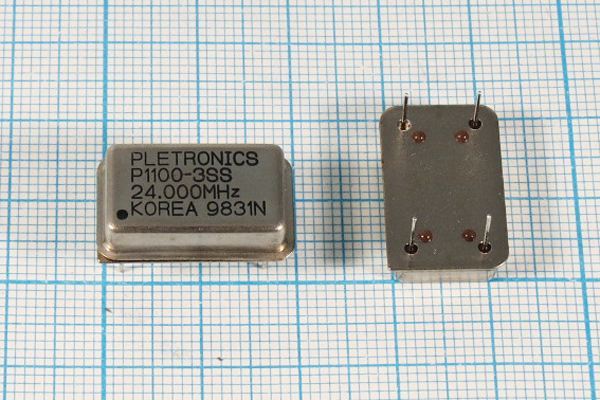 Кварцевый генератор 24 МГц - 24000 FULL CM 5В P1100-3SS PLE