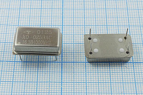 Кварцевый генератор 16,384 МГц - 16384 FULL TTL 5В XO-025BAC