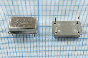 Кварцевый генератор 16,384 МГц - 16384 FULL TTL 5В XO-025BAC