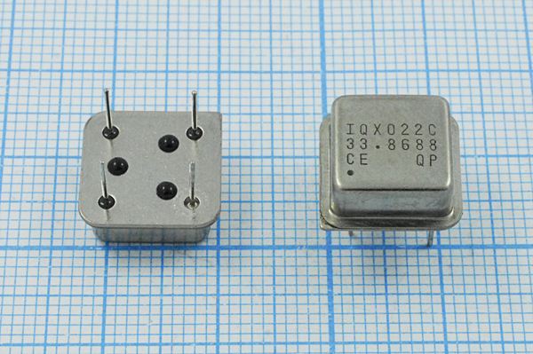 Кварцевый генератор 33,8688 МГц - 33868,8 HALF CM 5В IQXO-22C C-MAC