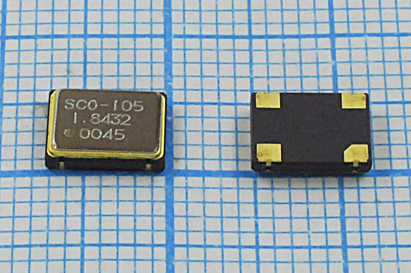 Кварцевый генератор 1,8432 МГц - 1843,2 SMD07050C4 T/CM 5В SCO-105 SUNNY