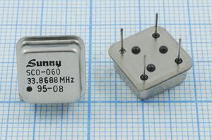 Кварцевый генератор 33,8688 МГц - 33868,8 HALF T/CM 5В SCO-060 SUNNY Кварцевый генератор 33,8688 МГц - 33868,8 HALF T/CM 5В SCO-060 SUNNY
