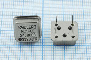 Кварцевый генератор 24 МГц - 24000 HALF TTL 5В KHO-HC1-CE KYOCERA Кварцевый генератор 24 МГц - 24000 HALF TTL 5В KHO-HC1-CE KYOCERA