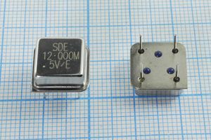 Кварцевый генератор 12 МГц - 12000 HALF T/CM 5В OSC8 SDE Кварцевый генератор 12 МГц - 12000 HALF T/CM 5В OSC8 SDE