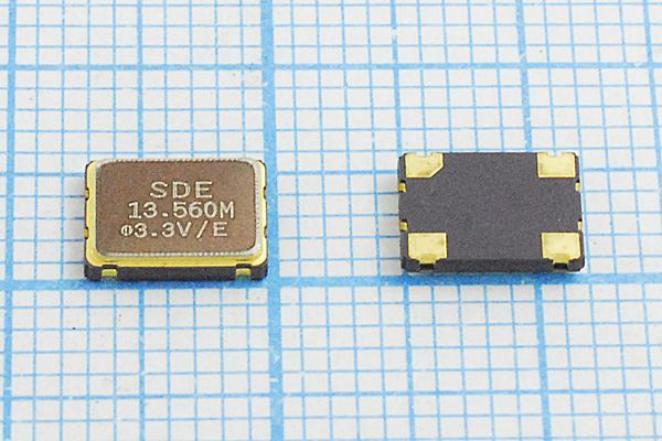 Кварцевый генератор 13,56 МГц - 13560 SMD07050C4 T/CM 3,3В SOC7 SDE
