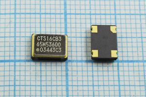 Кварцевый генератор 65,536 МГц - 65536 SMD07050C4 T/CM 3,3В CB3LV-3C CTS Кварцевый генератор 65,536 МГц - 65536 SMD07050C4 T/CM 3,3В CB3LV-3C CTS