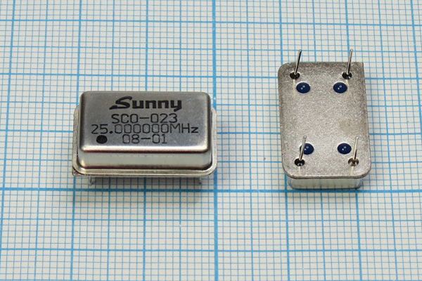 Кварцевый генератор 25 МГц - 25000 FULL T/CM 3,3В SCO-023 SUNNY