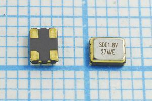 Кварцевый генератор 27 МГц - 27000 SMD03225C4 CM 1,8В SOC3 SDE Кварцевый генератор 27 МГц - 27000 SMD03225C4 CM 1,8В SOC3 SDE