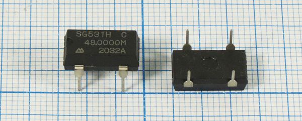 Кварцевый генератор 48 МГц - 48000 HALF CM 5В SG-531H-C