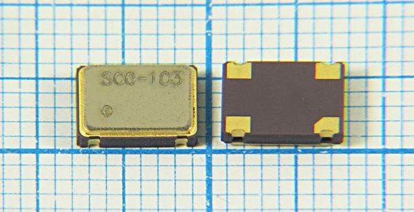 Кварцевый генератор 7,3728 МГц - 7372,8 SMD07050C4 T/CM 3,3В SCO-103