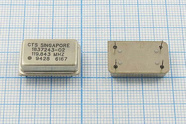 Кварцевый генератор 119,843 МГц - 119843 FULL ECL 5В (1837243-02)