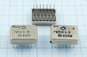 Кварцевый генератор 26,666 МГц - 26666 ТЕРЕК TTL 5В ГК25-П