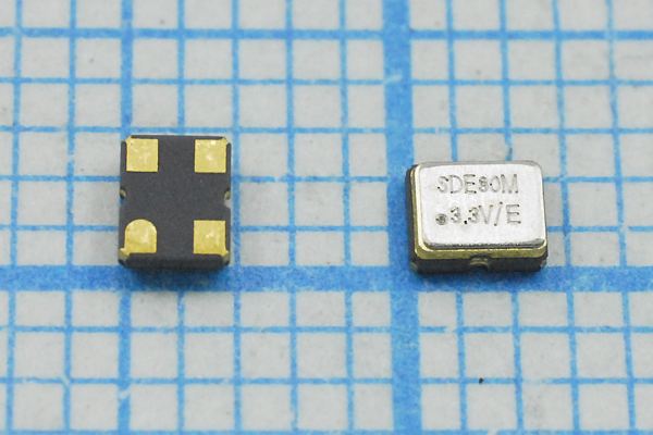 Кварцевый генератор 80 МГц - 80000 SMD02520C4 T/CM 3,3В SOC2 SDE
