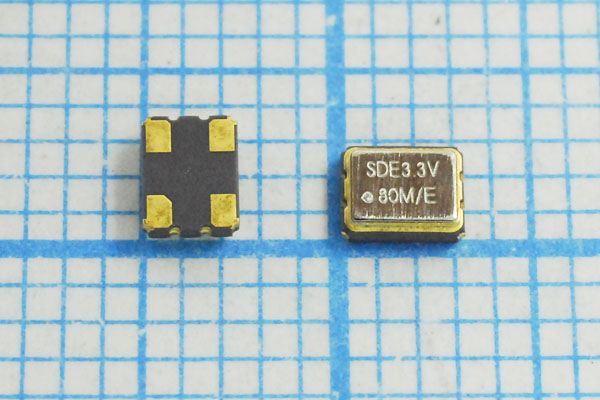 Кварцевый генератор 80 МГц - 80000 SMD03225C4 T/CM 3,3В SOC3 SDE