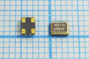 Кварцевый генератор 80 МГц - 80000 SMD03225C4 T/CM 3,3В SOC3 SDE Кварцевый генератор 80 МГц - 80000 SMD03225C4 T/CM 3,3В SOC3 SDE