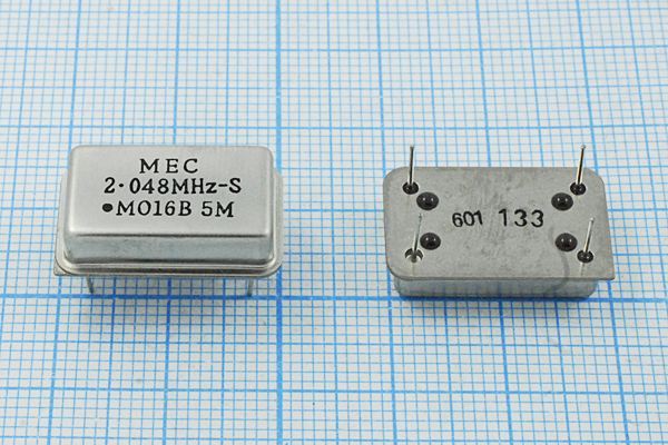 Кварцевый генератор 2,048 МГц - 2048 FULL T/CM 3,3В MO-16B-S MEC