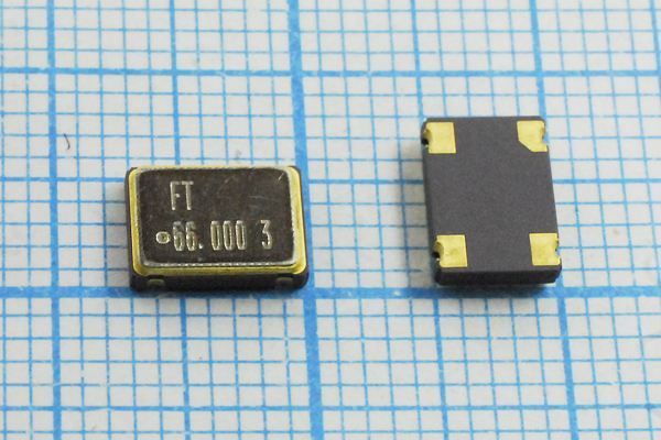 Кварцевый генератор 66 МГц - 66000 SMD07050C4 T/CM 3,3В FXO-SM7 FT