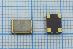 Кварцевый генератор 500 КГц - SMD07050C4 CM 3,3В SMD07050C4[500kHz]