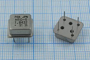 Кварцевый генератор 1,8432 МГц - 1843,2 HALF T/CM 5В H5C-5 FOX