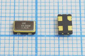 Кварцевый генератор 64 МГц - 64000 SMD05032C4 T/CM 3,3В SOC5 SDE Кварцевый генератор 64 МГц - 64000 SMD05032C4 T/CM 3,3В SOC5 SDE