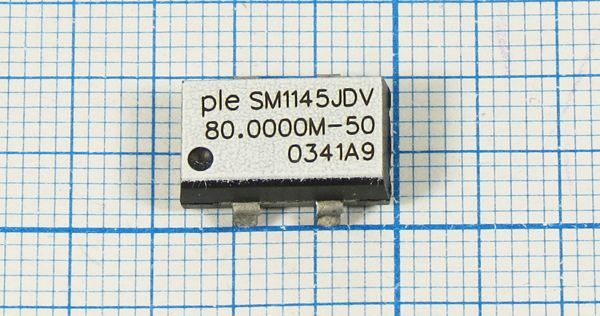 Кварцевый генератор 80 МГц - 80000 SMD14098P4 CM 3,3В SM1145JDV PLE