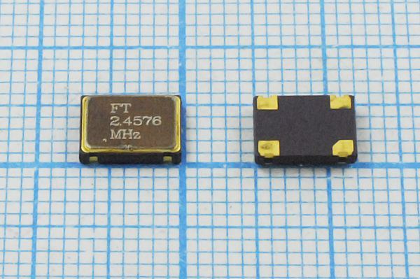 Кварцевый генератор 2,4576 МГц - 2457,6 SMD07050C4 T/CM 3,3В FXO-SM7 FT