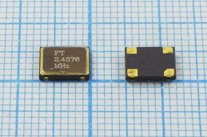 Кварцевый генератор 2,4576 МГц - 2457,6 SMD07050C4 T/CM 3,3В FXO-SM7 FT