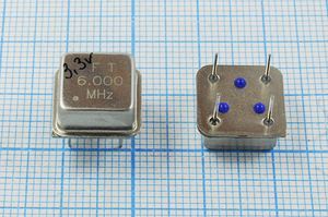 Кварцевый генератор 6 МГц - 6000 HALF T/CM 3,3В FXO-H FT
