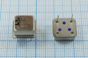 Кварцевый генератор 1,8432 МГц - 1843,2 HALF T/CM 3,3В FXO-H FT