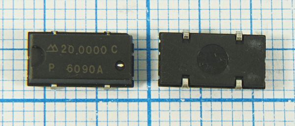 Кварцевый генератор 20 МГц - 20000 SMD10558P4 T/CM 5В SG-636P-C SEIKO