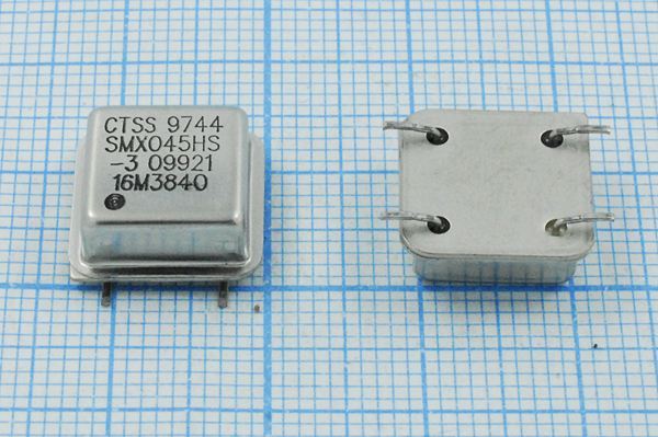 Кварцевый генератор 16,384 МГц - 16384 HALF-SMD-85 T/CM 5В SMXO45HS-3 CTS