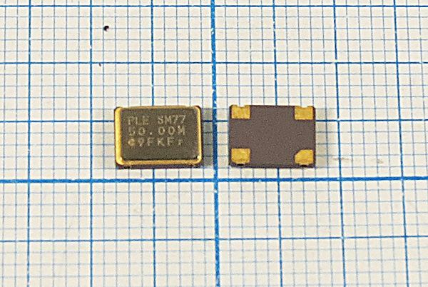 Кварцевый генератор 50 МГц - 50000 SMD07050C4 CM 3,3В SM77 PLE
