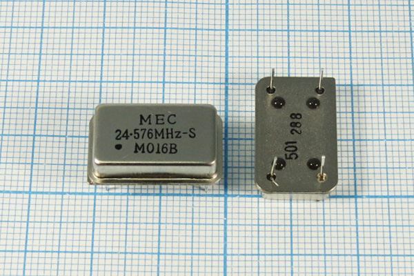 Кварцевый генератор 24,576 МГц - 24576 FULL T/CM 3,3В MO-16B-S MEC