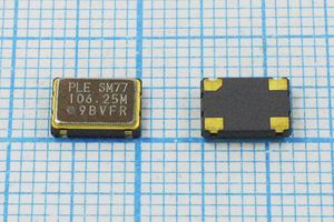 Кварцевый генератор 106,25 МГц - 106250 SMD07050C4 CM 3,3В SM77 PLE Кварцевый генератор 106,25 МГц - 106250 SMD07050C4 CM 3,3В SM77 PLE