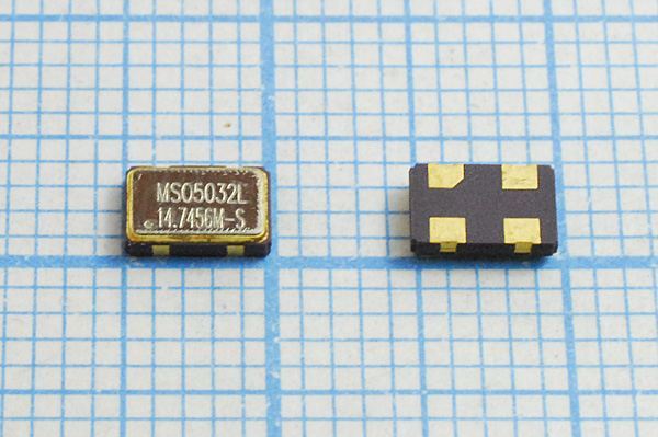 Кварцевый генератор 14,7456 МГц - 14745,6 SMD05032C4 T/CM 3,3В MSO5032L MEC