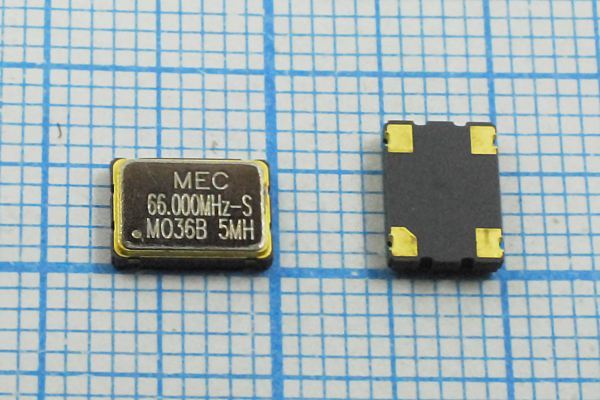 Кварцевый генератор 66 МГц - 66000 SMD07050C4 T/CM 3,3В MO-36B-S MEC